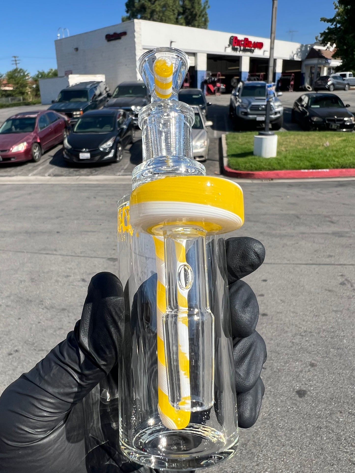 Toxic Glass works Candy Ash Catcher (Yellow)