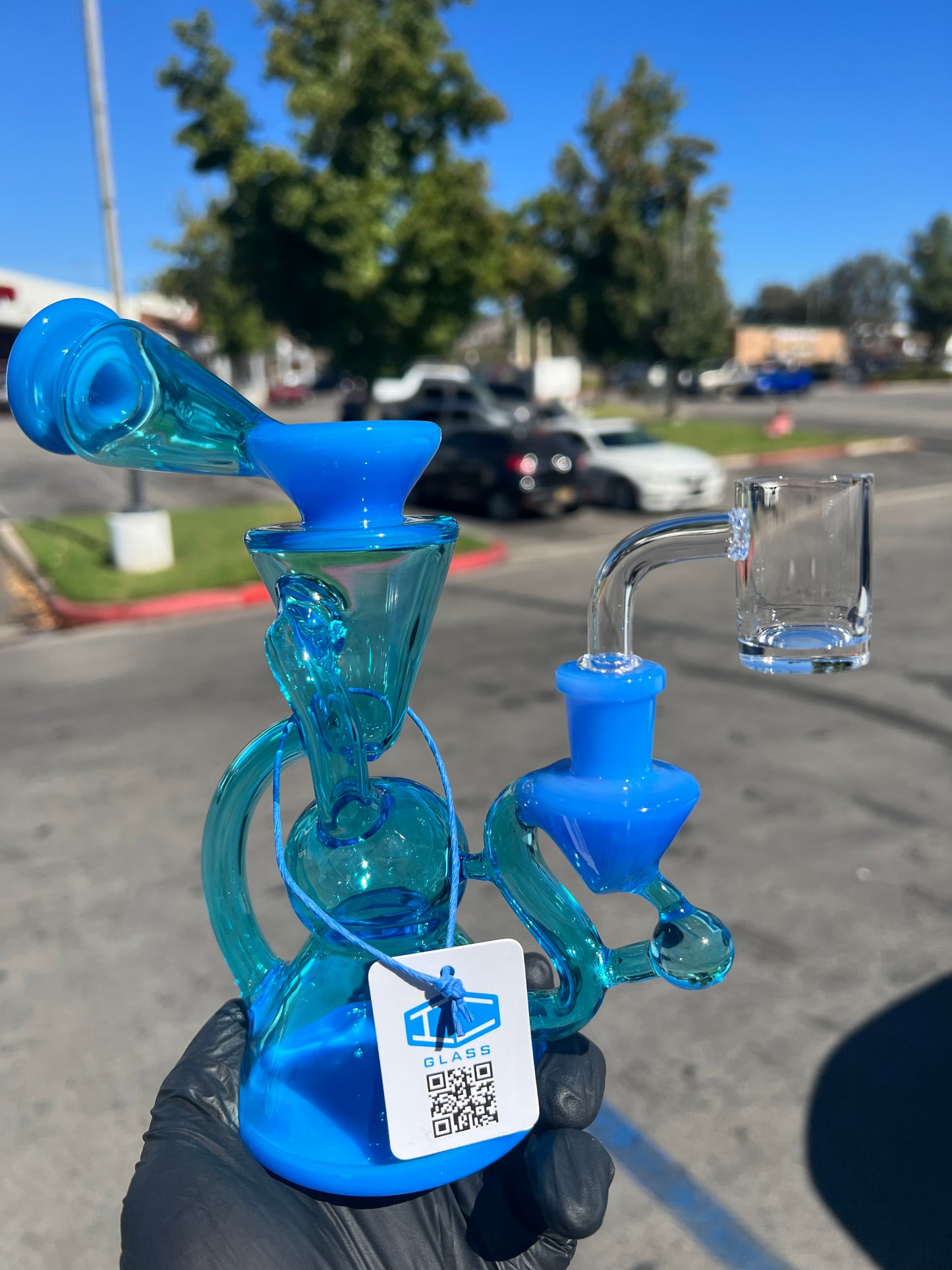Blue IC Glass Rig